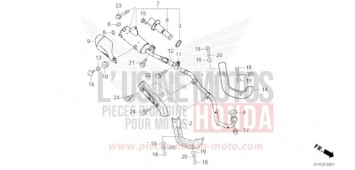 EXHAUST MUFFLER (CRF110FK/L/M/N) CRF110FN de 2022